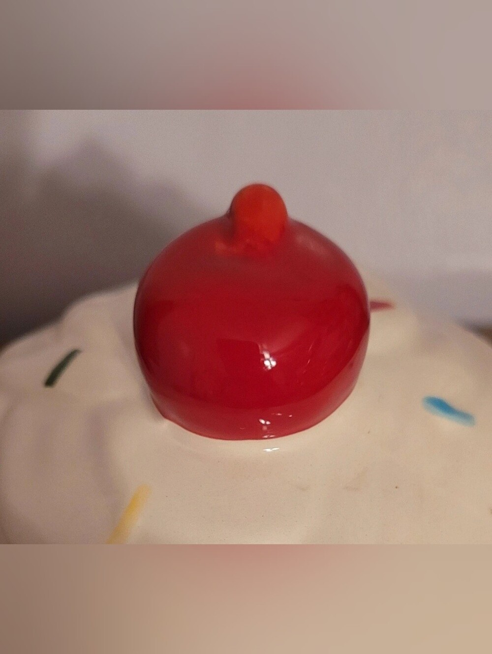 Vintage "Boston Warehouse" Ceramic Cupcake Canister Hinge Jar - Picture 12 of 15